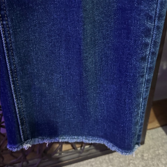 Lovervet by Vervet Slim Straight Raw Hem Jeans | 16W - Picture 4 of 8